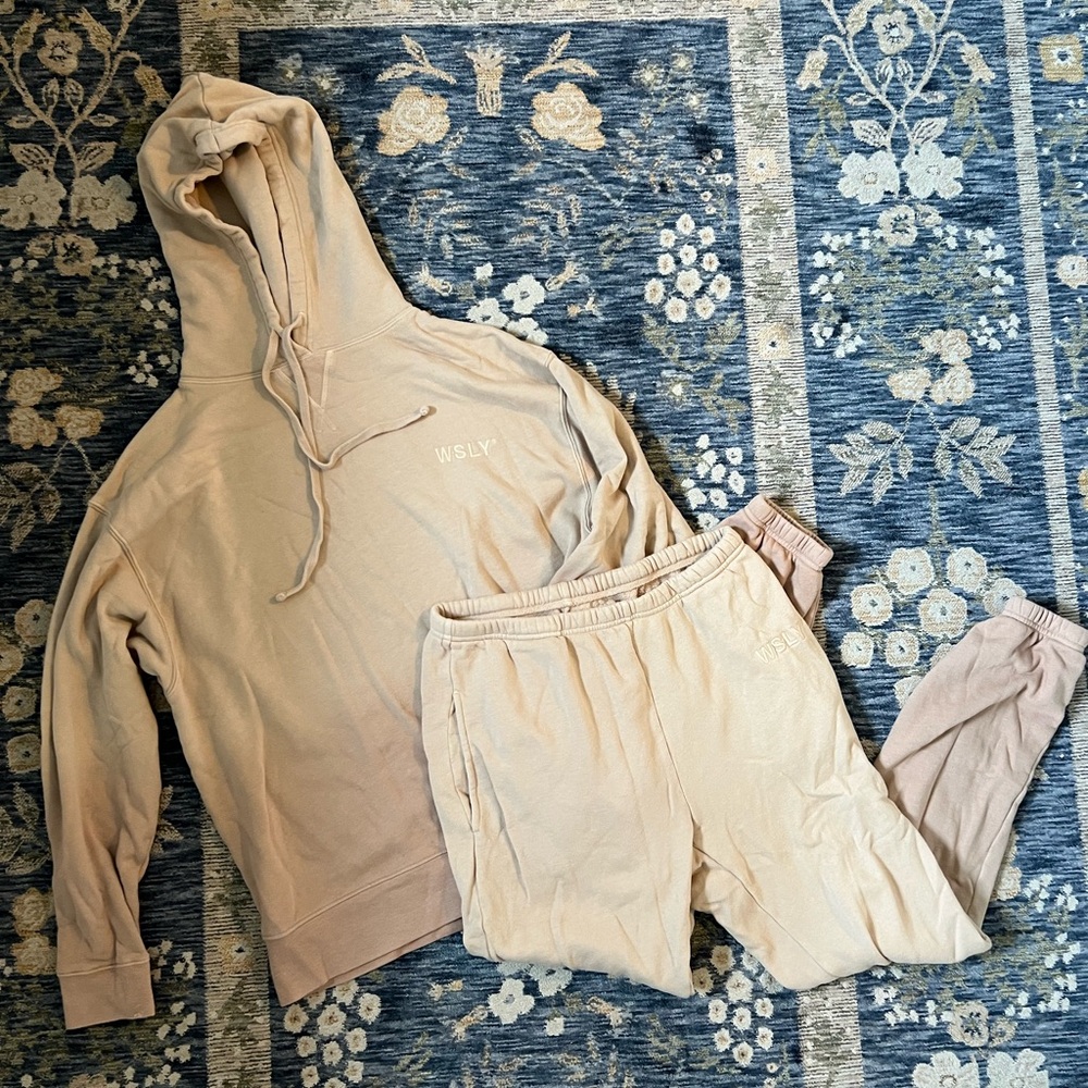 WSLY Tan Ombré Sweat Set